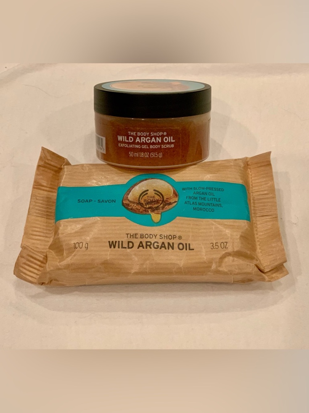 The Body Shop Wild Argan Oil Body Scrub & Soap Bar